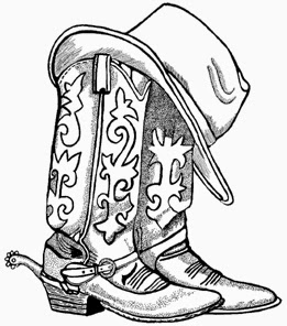 Detail Cowboy Hat And Boots Clipart Nomer 13