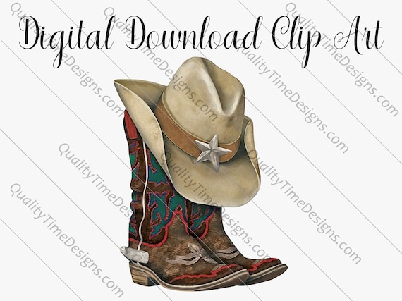 Detail Cowboy Hat And Boots Clipart Nomer 21