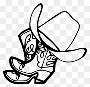 Detail Cowboy Hat And Boots Clipart Nomer 31