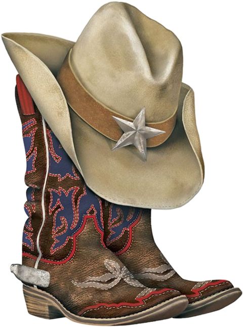 Detail Cowboy Hat And Boots Clipart Nomer 34