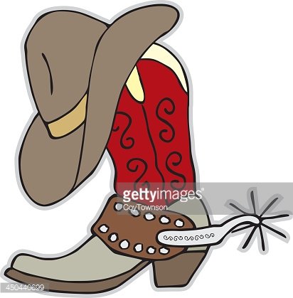 Detail Cowboy Hat And Boots Clipart Nomer 39