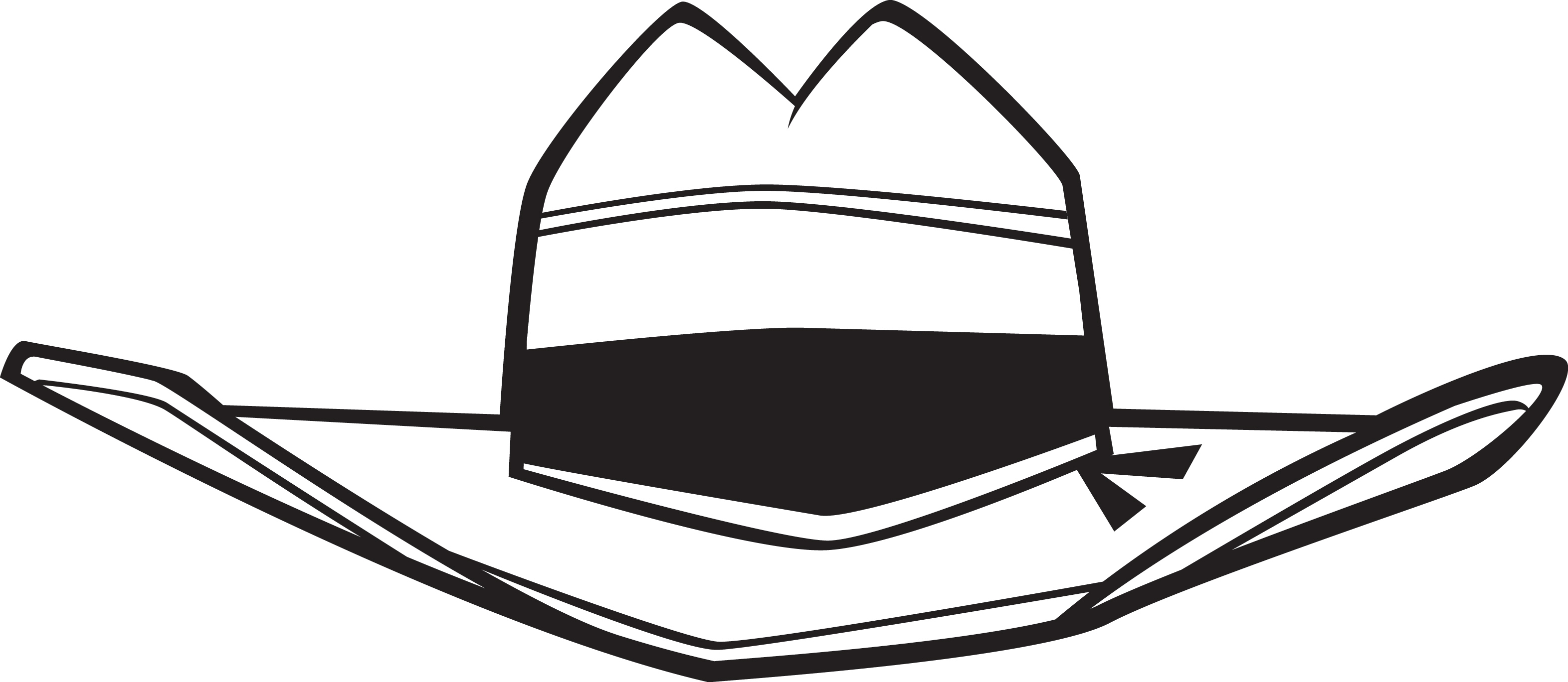 Detail Cowboy Hat Clipart Free Nomer 28