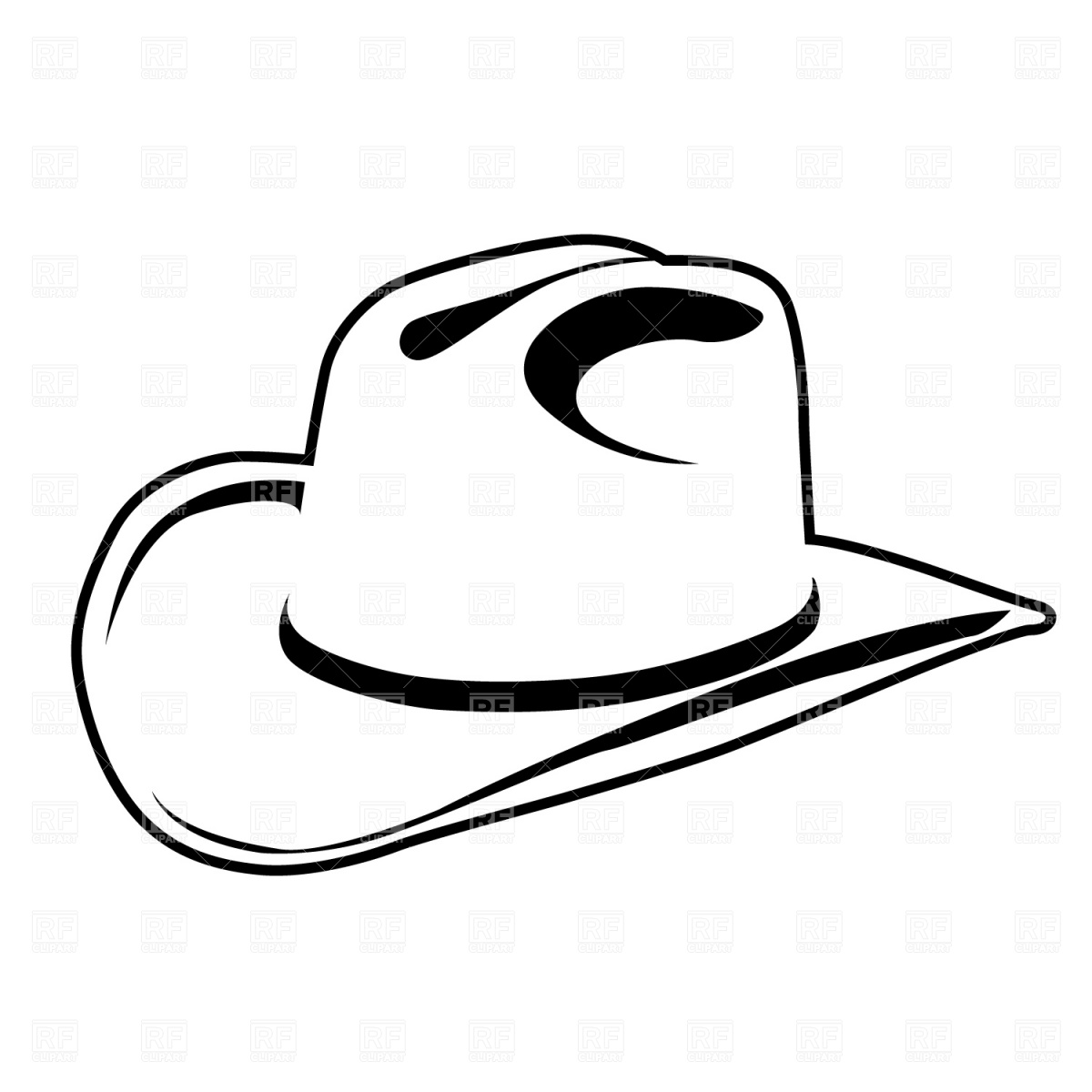 Detail Cowboy Hat Clipart Free Nomer 41