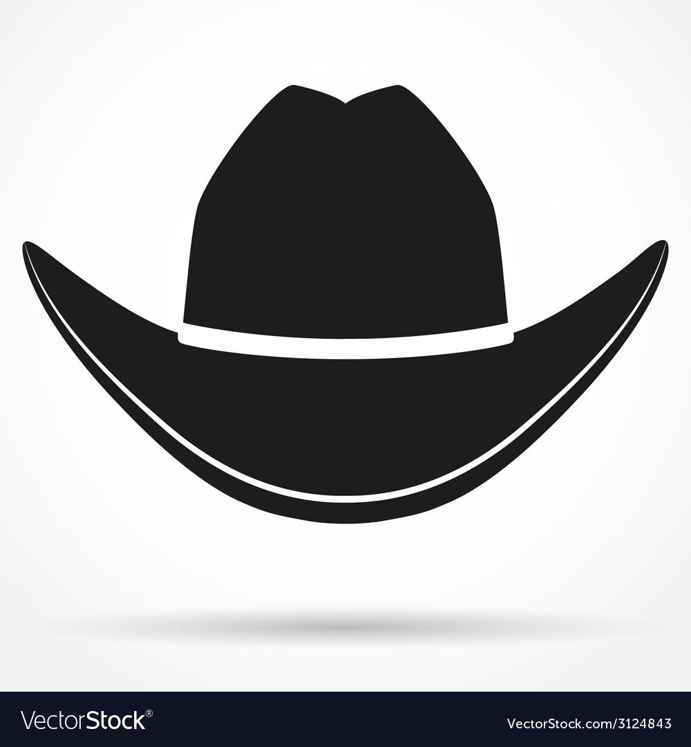 Detail Cowboy Hat Silhouette Vector Nomer 2