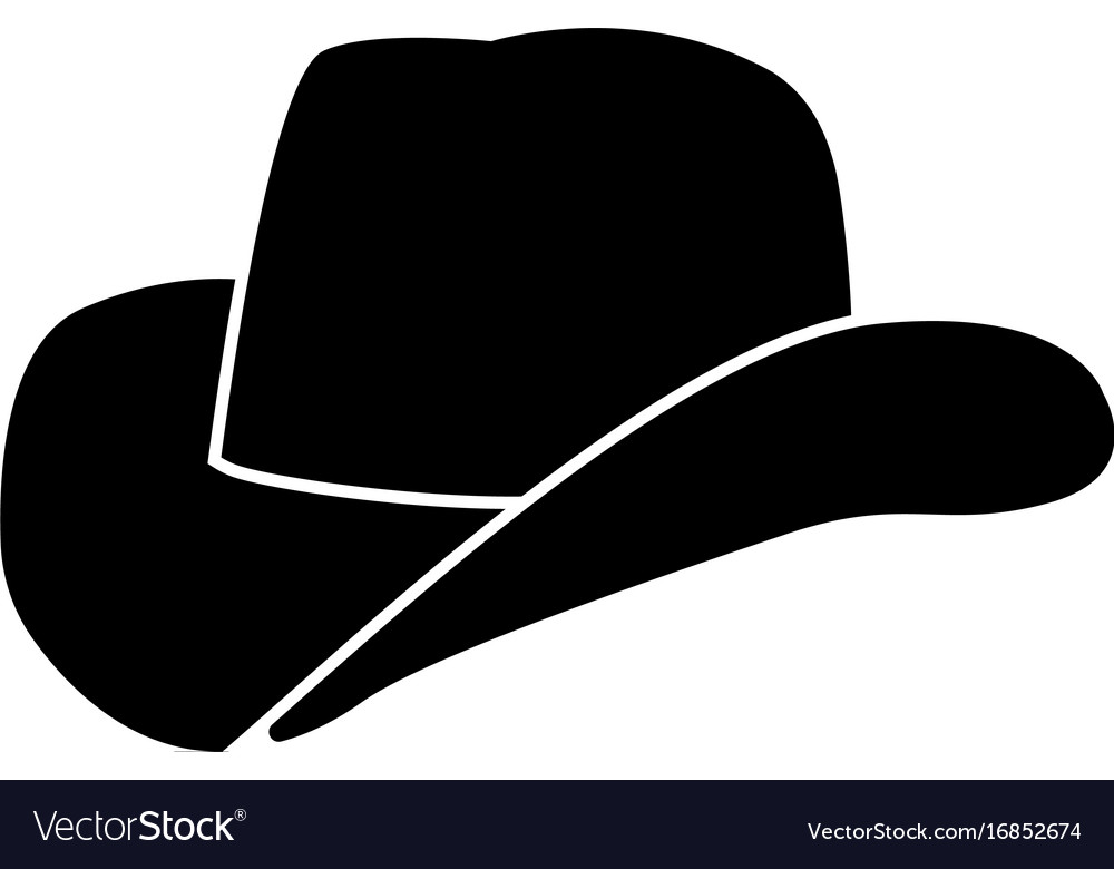 Detail Cowboy Hat Silhouette Vector Nomer 4