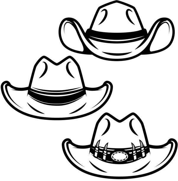 Detail Cowboy Hat Silhouette Vector Nomer 37