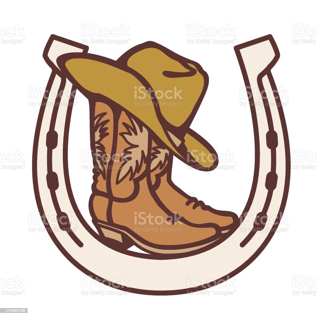 Detail Cowboy Hats With Horseshoe Logo Nomer 7