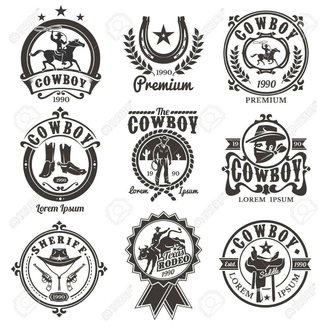 Detail Cowboy Logos Nomer 38