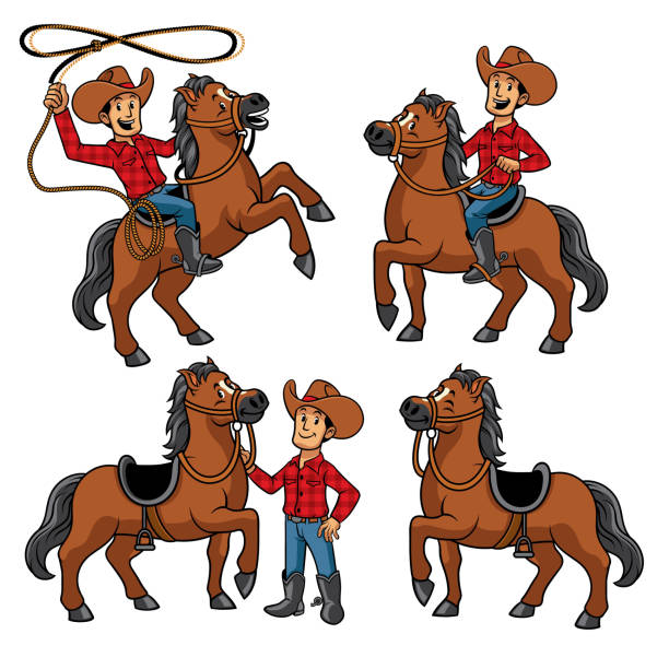 Detail Cowboy On A Horse Clipart Nomer 9