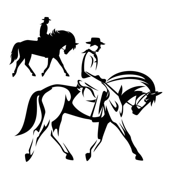 Detail Cowboy On A Horse Clipart Nomer 13