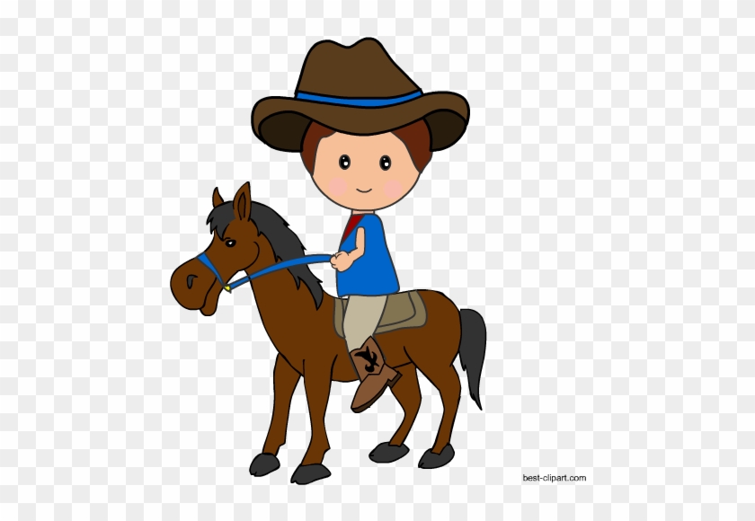 Detail Cowboy On A Horse Clipart Nomer 34