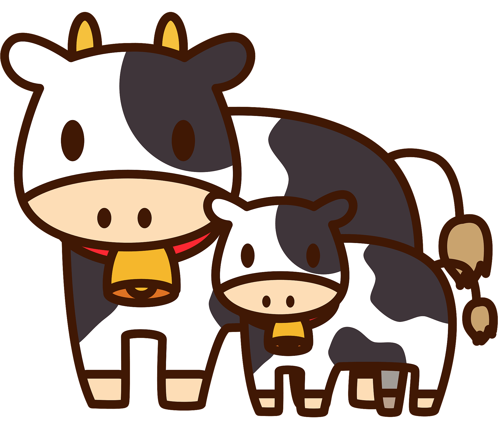 Detail Cows Clipart Nomer 37