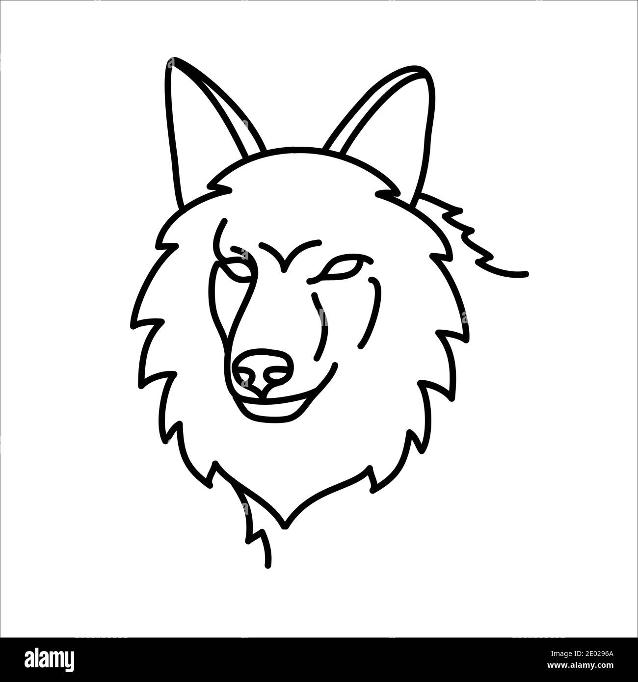 Detail Coyote Clipart Black And White Nomer 21