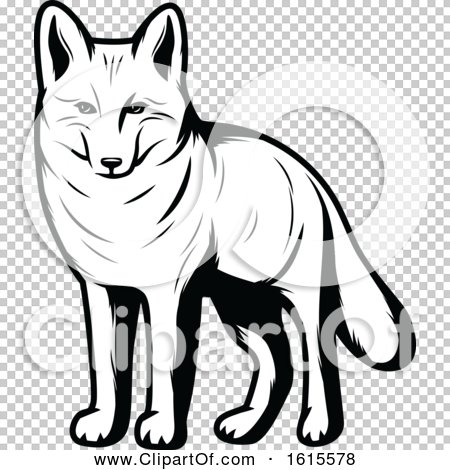 Detail Coyote Clipart Black And White Nomer 4