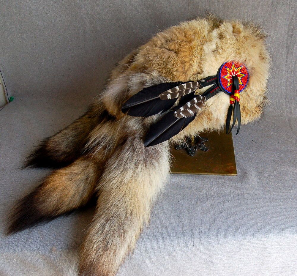 Detail Coyote Fur Mountain Man Hat Nomer 14