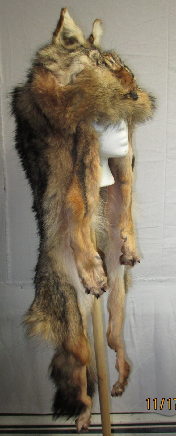 Detail Coyote Fur Mountain Man Hat Nomer 28