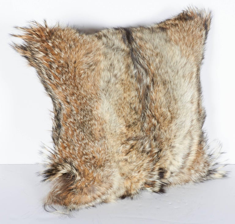 Detail Coyote Fur Pillow Nomer 12