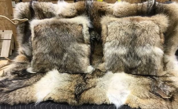 Detail Coyote Fur Pillow Nomer 21