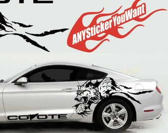 Detail Coyote Mustang Stickers Nomer 16