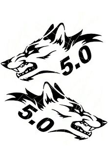 Detail Coyote Mustang Stickers Nomer 3