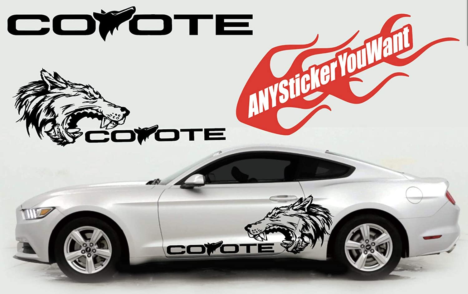 Detail Coyote Mustang Stickers Nomer 10