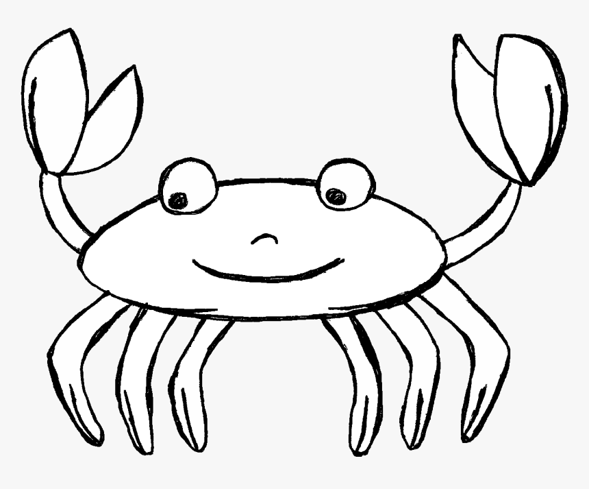 Crab Clipart Black And White - KibrisPDR