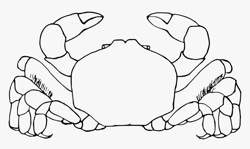 Detail Crab Clipart Black And White Nomer 12