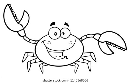 Detail Crab Clipart Black And White Nomer 14