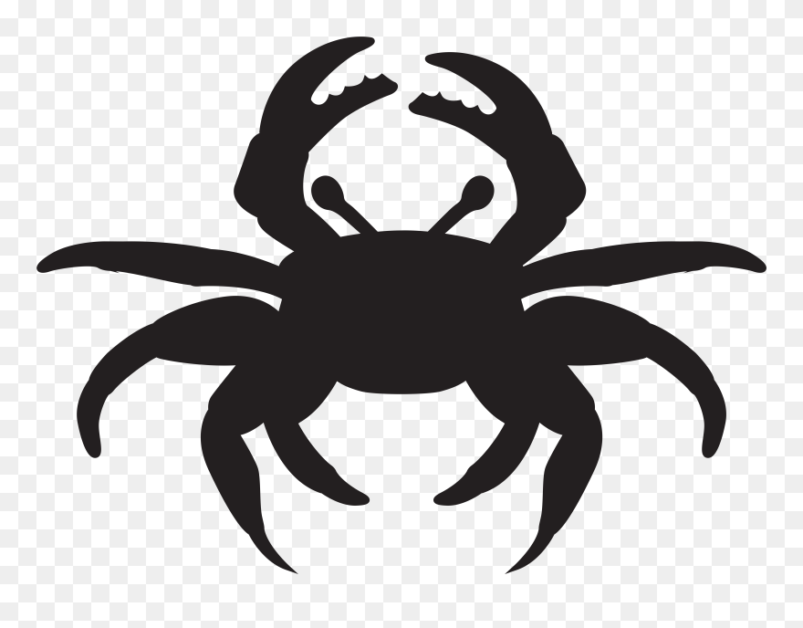Detail Crab Clipart Black And White Nomer 45