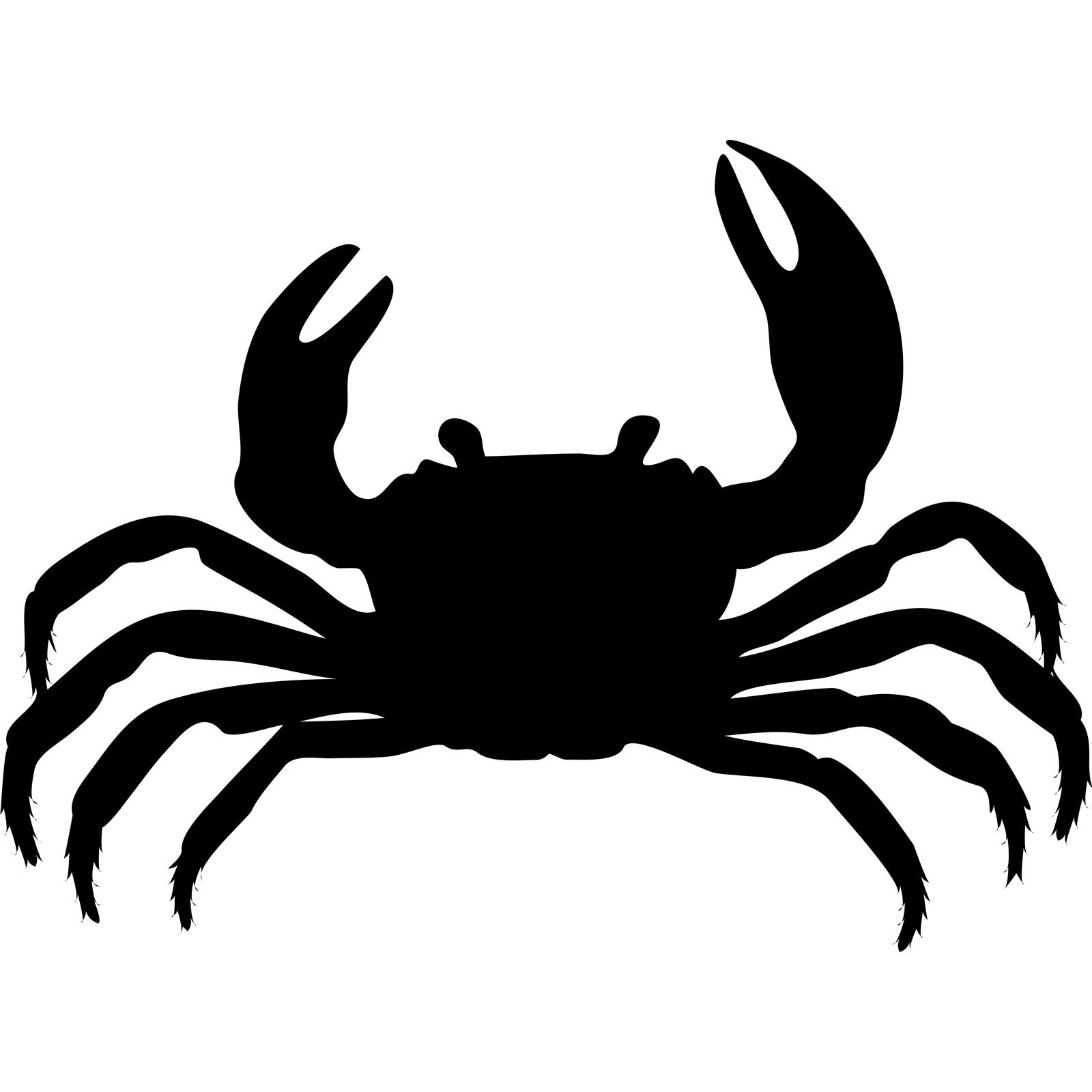 Crab Silhouette Clip Art - KibrisPDR