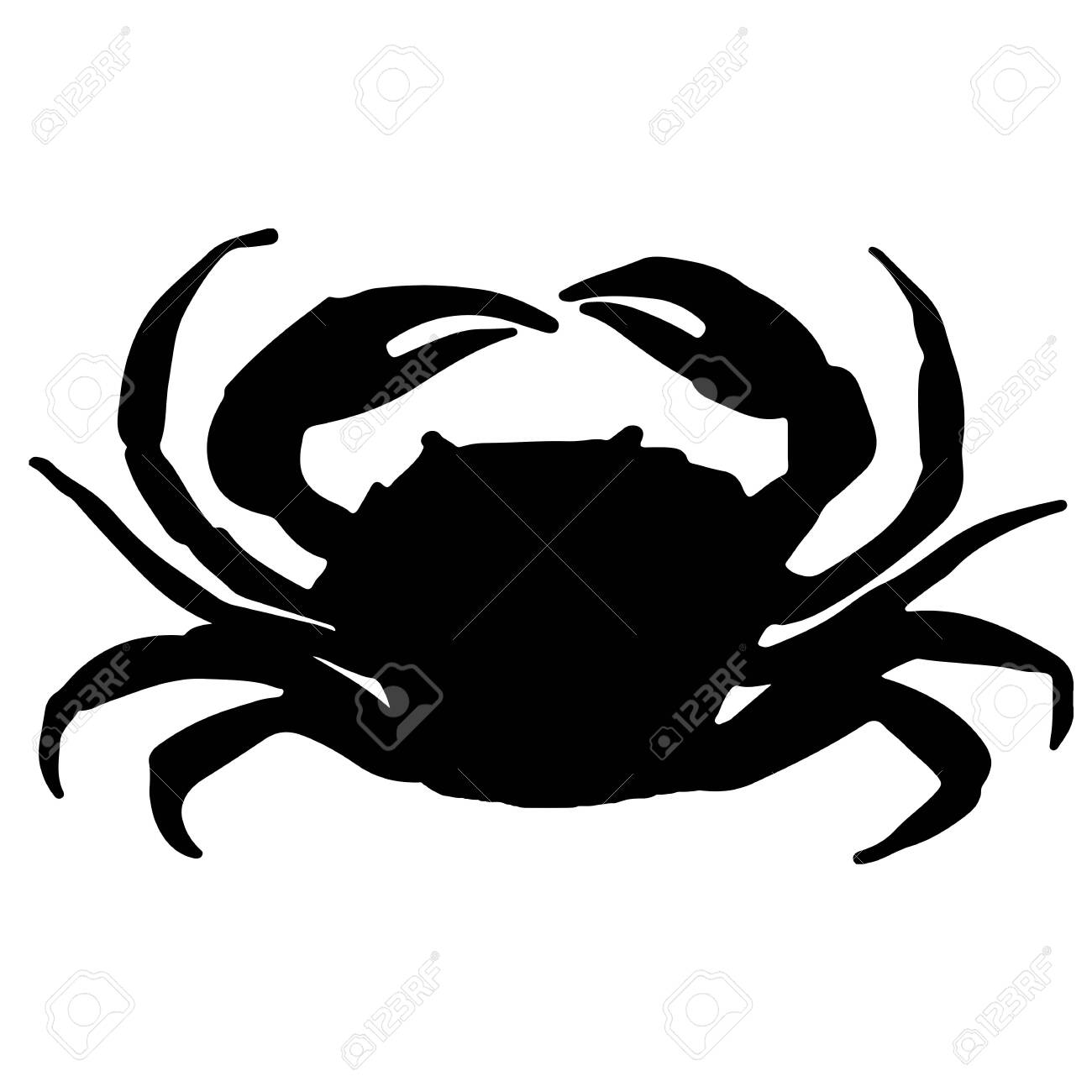 Detail Crab Silhouette Clip Art Nomer 16