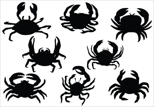Detail Crab Silhouette Clip Art Nomer 22