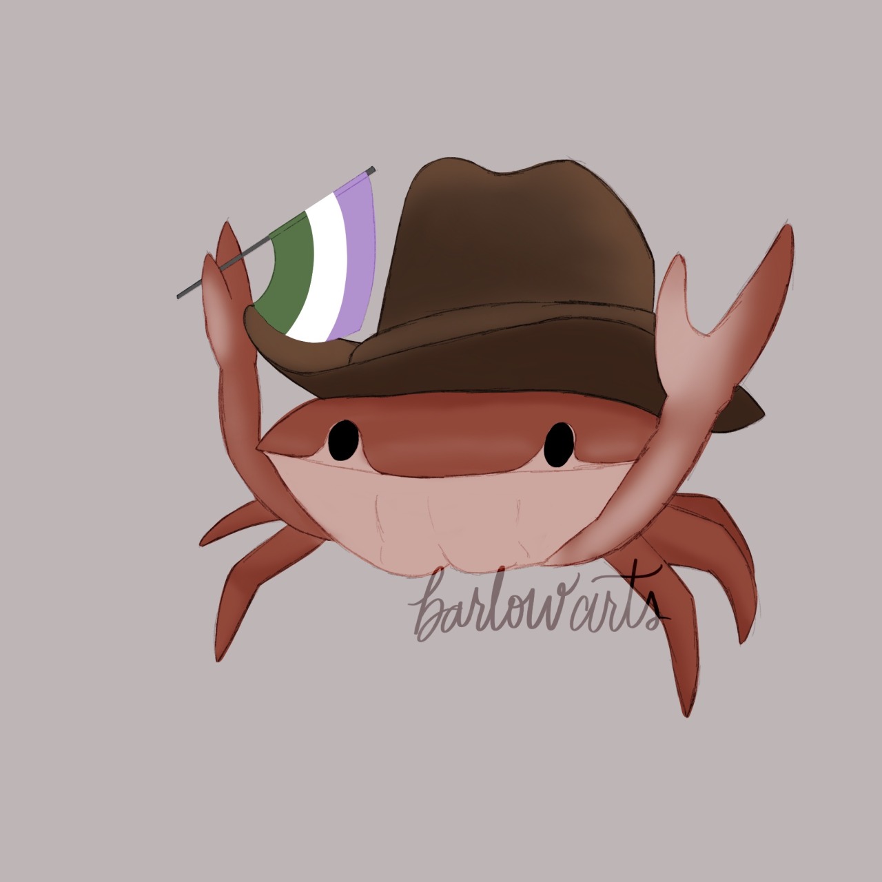 Detail Crab With A Cowboy Hat Nomer 25