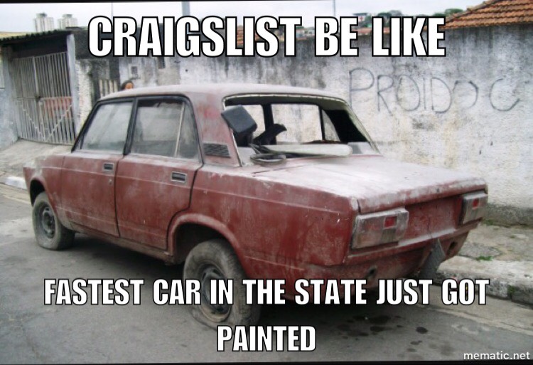 Craigslist Be Like Meme - KibrisPDR