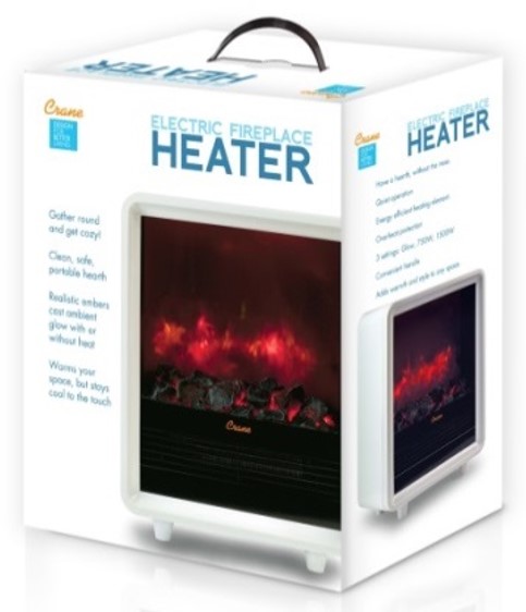 Detail Crane Mini Fireplace Heater White Nomer 6
