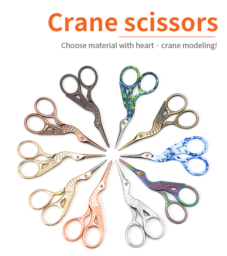 Detail Crane Sewing Scissors Nomer 56