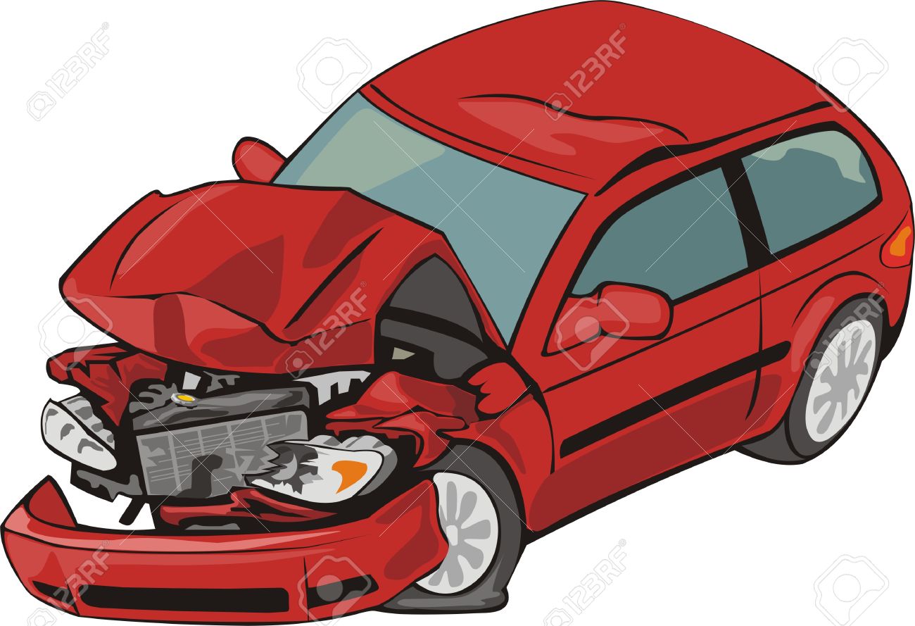 Detail Crashed Car Clipart Nomer 3