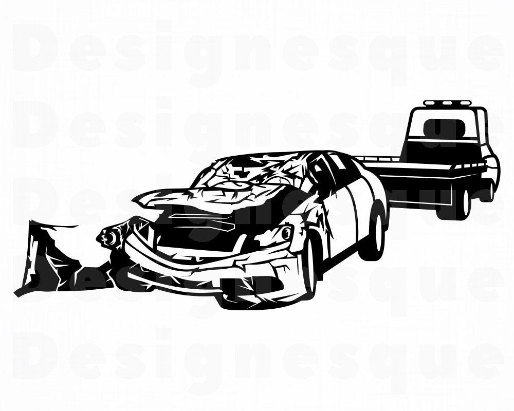 Detail Crashed Car Clipart Nomer 38