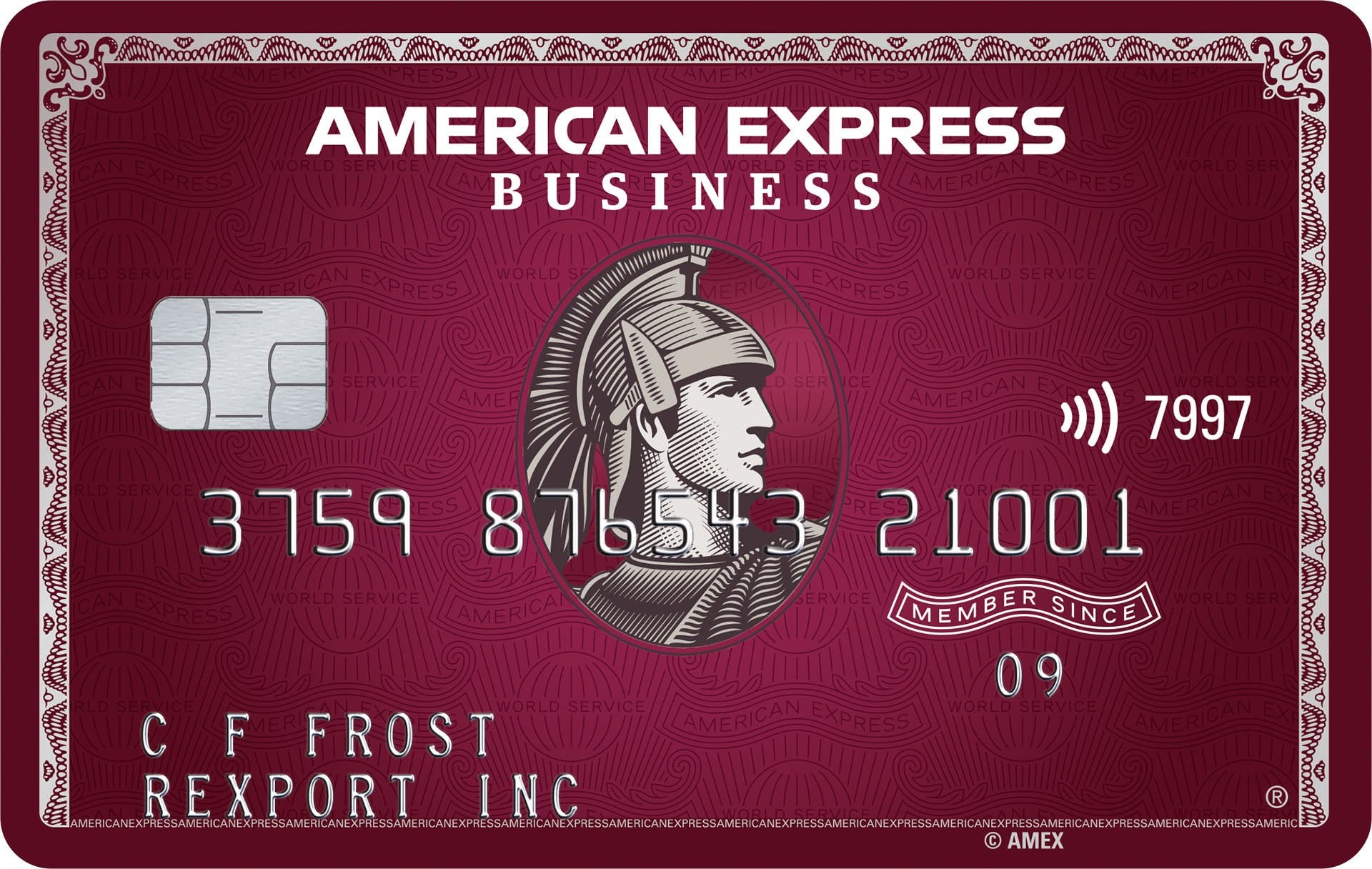 Detail Credit Card American Nomer 15