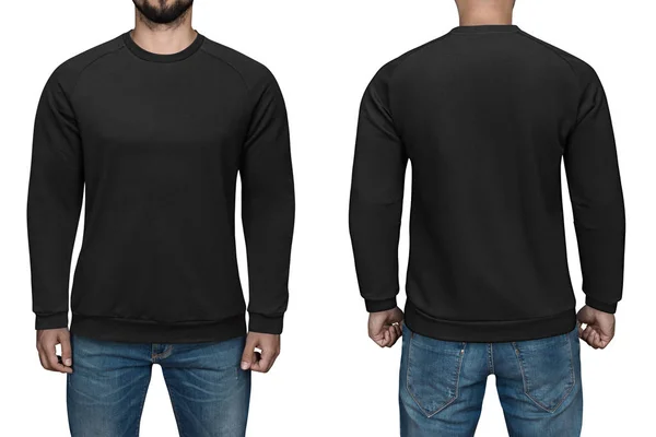 Detail Crewneck Hitam Polos Depan Belakang Nomer 24