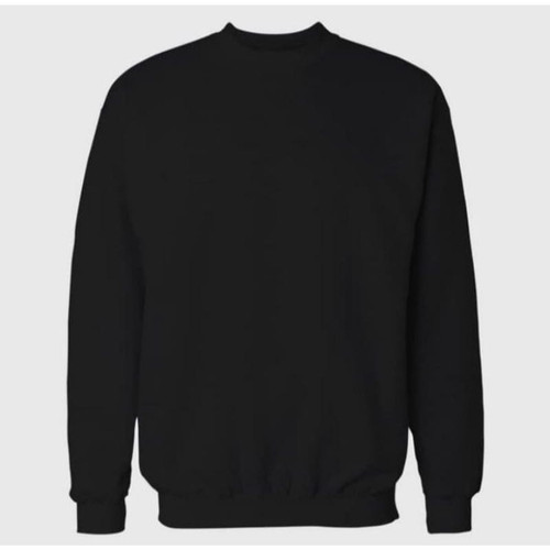 Detail Crewneck Polos Hitam Belakang Nomer 2