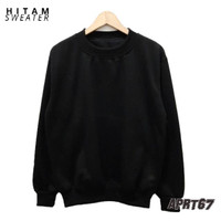 Detail Crewneck Polos Hitam Depan Belakang Nomer 38