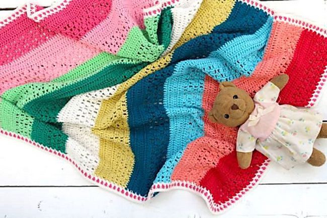 Detail Crochet Selimut Bayi Nomer 22