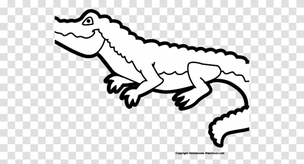 Detail Crocodile Clipart Black And White Nomer 9