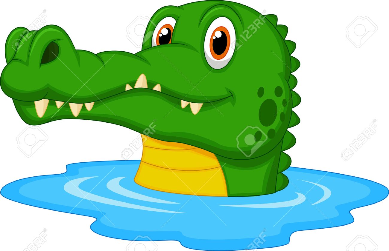 Detail Crocodile In Water Clipart Nomer 11