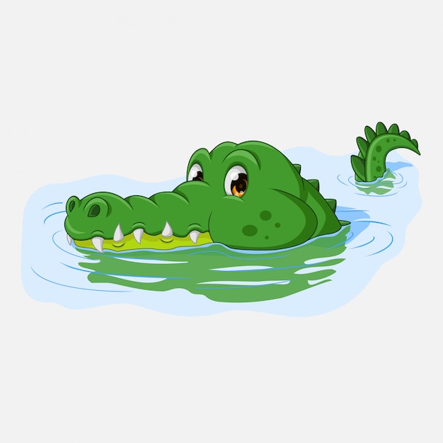 Detail Crocodile In Water Clipart Nomer 18