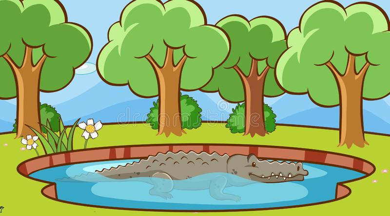Detail Crocodile In Water Clipart Nomer 31