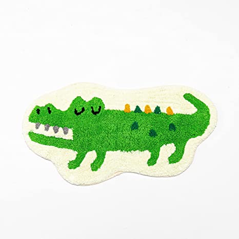 Detail Crocodile Print Rug Nomer 12