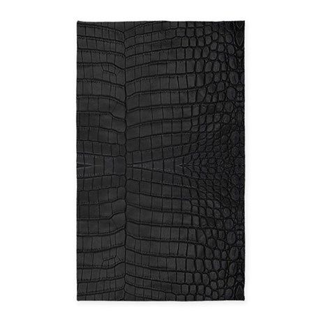 Detail Crocodile Print Rug Nomer 17