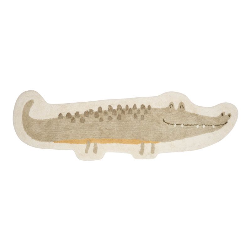 Detail Crocodile Print Rug Nomer 35